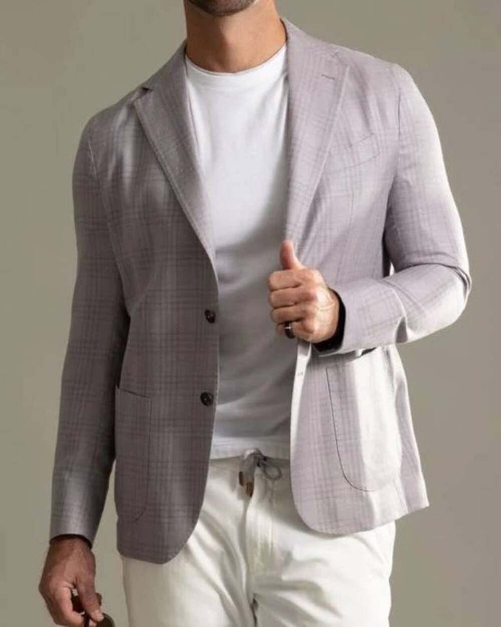 Eleventy Mens Cashmere Silk Single Breasted Blazer in Blueberry IT 54 US XXL 44
